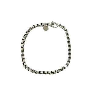TIFFANY & Co. Tiffany Venetian Chain Bracelet, 925 Sterling Silver, Bangle Ac...